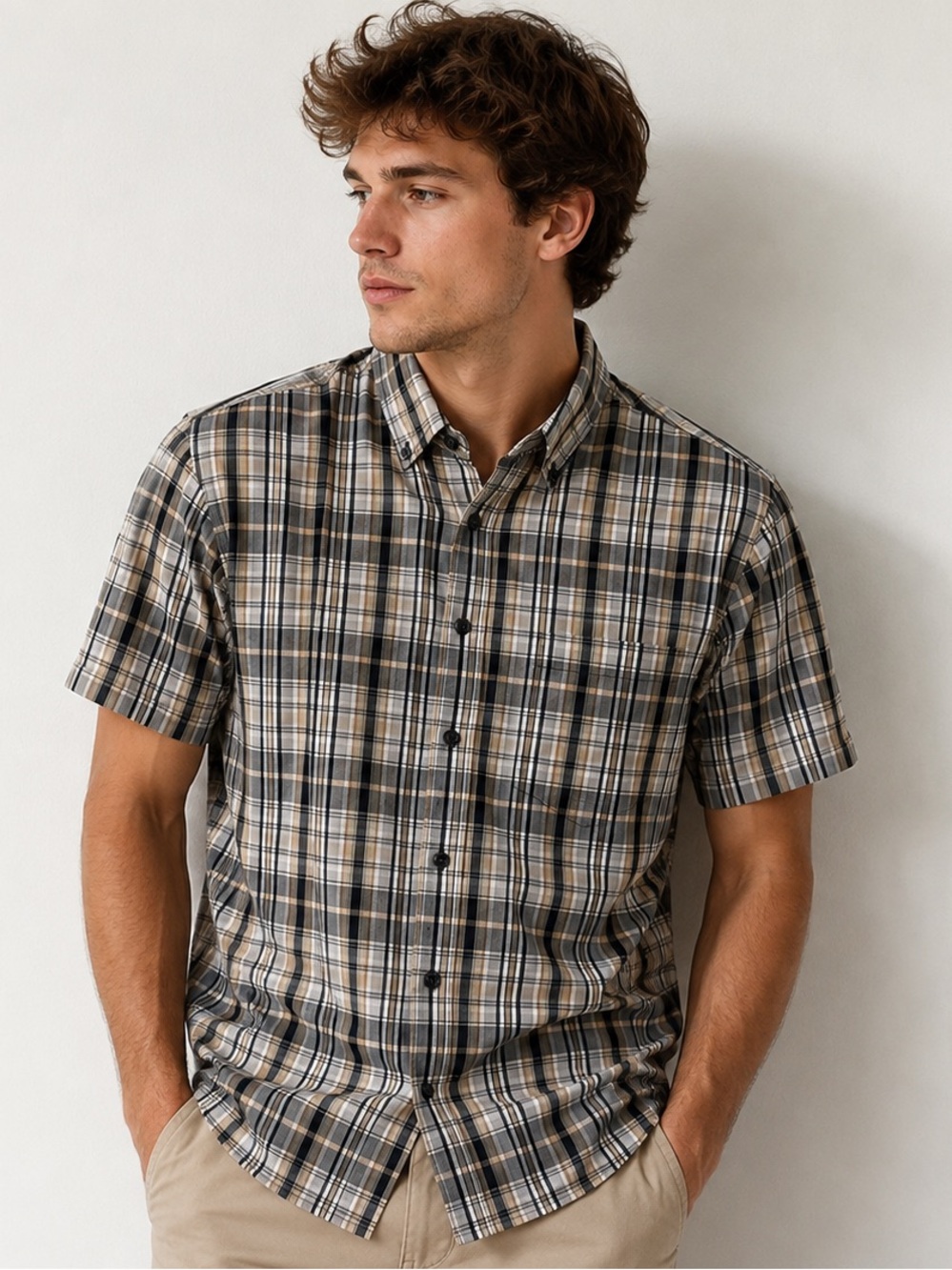 ✨ Merona Plaid Button Front Shirt ✨